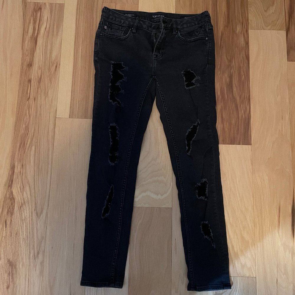 Vigoss size 4 black wash denim